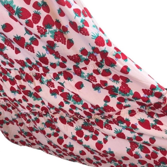 Betsey Johnson Smocked Strawberry Dress. New with no tags - Picture 6 of 6